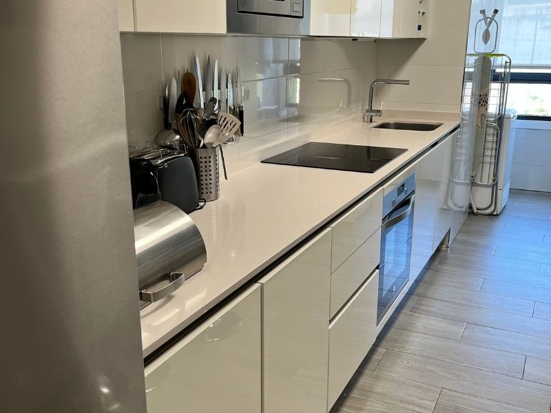 Cocina del apartamento turístico en Baiona