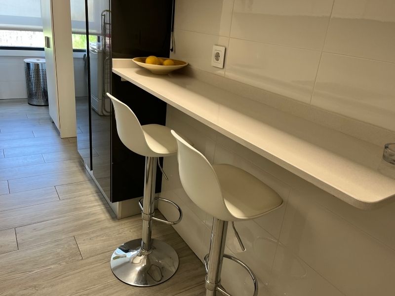 Comedor del apartamento turístico en Baiona